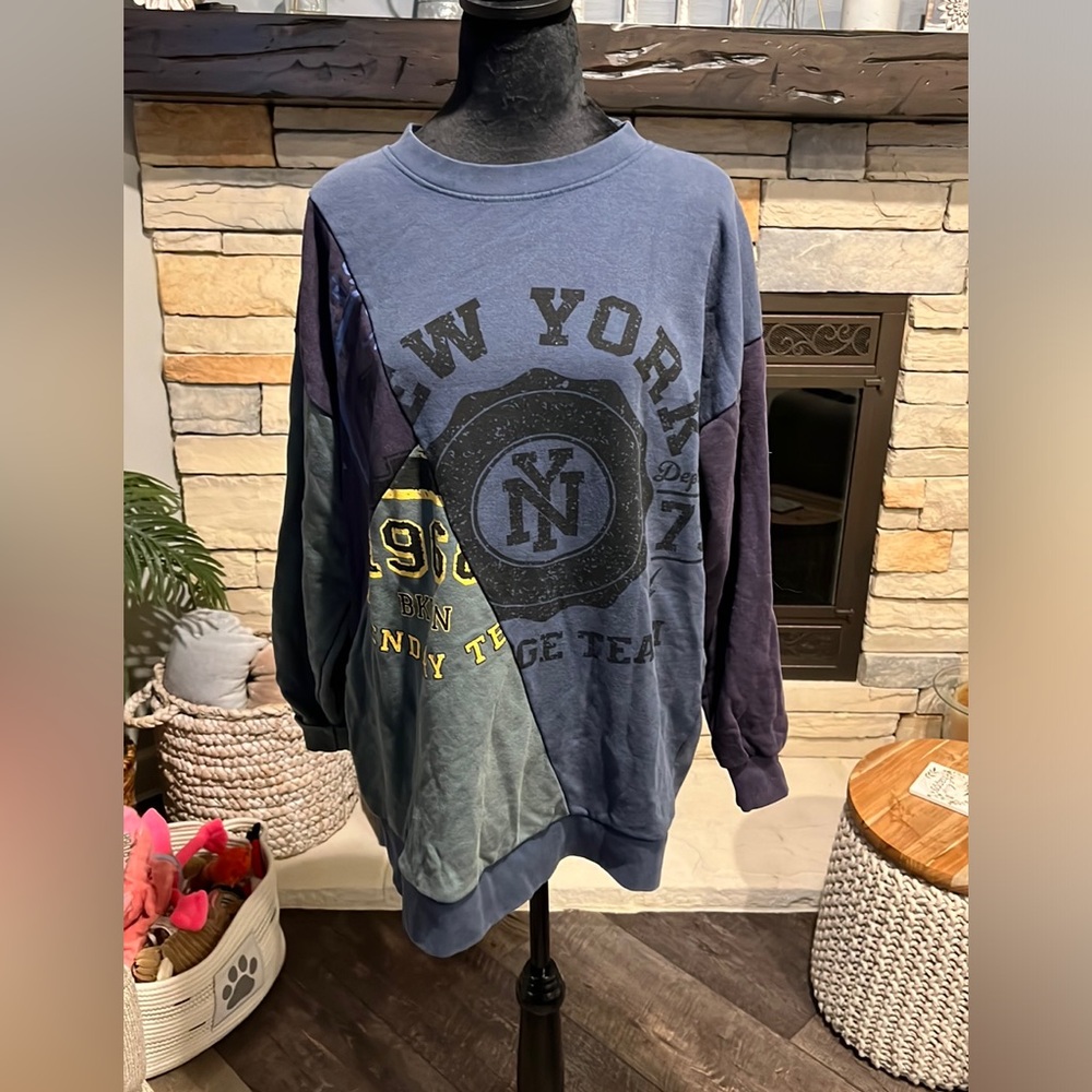 Urban Outfitters Patchwork Crewneck Sweatshirt